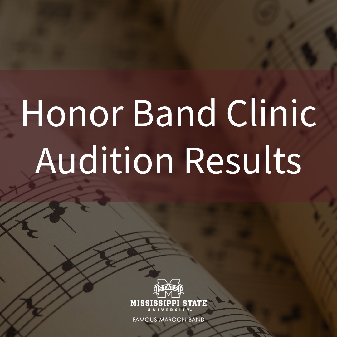 Honor Band Clinic Audition Results